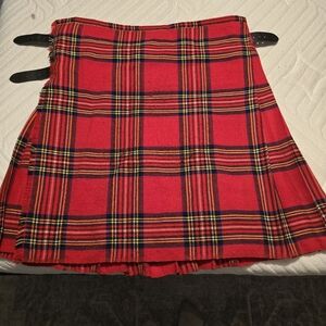 Royal Stewart acrylic kilt + accessories